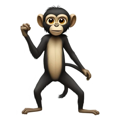 full body spider monkey sticker