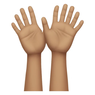 Two hands reaching each other sticker