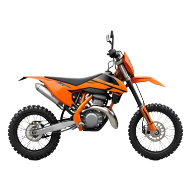black ktm dirtbike sticker