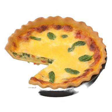 quiche in skillet sticker