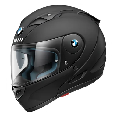 Black BMW bike helmet sticker