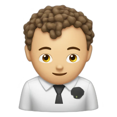 dog poop on elon musk head sticker
