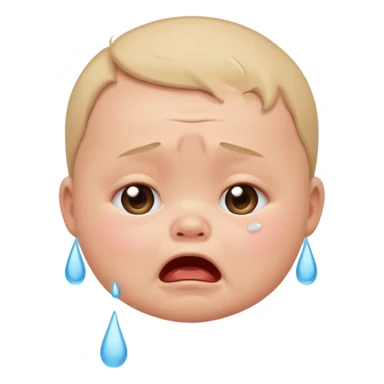 crying baby sticker
