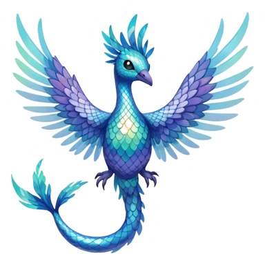 Elemental Flying-type-Water-type natural Pokémon-Fakémon-creature sticker