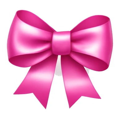 pink shiny bow ribbon  sticker