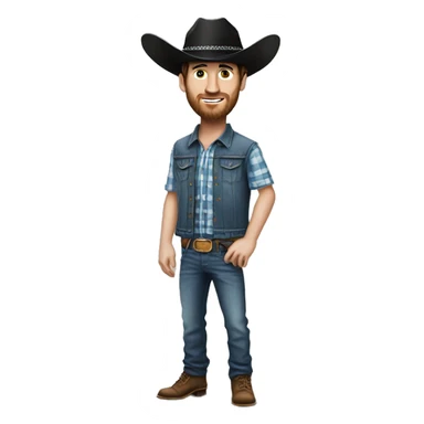 messi con un sombrero de vaquero sticker