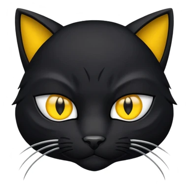Cara de gato ninja sticker