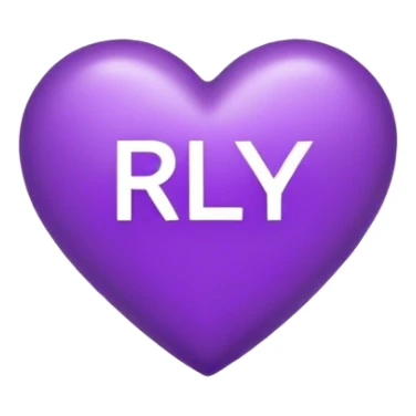 Purple Heart with the letters Riley in the middle  sticker