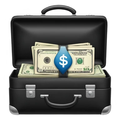 brief case wifi money sticker