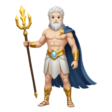 fullbody god ZEUS, standing still sticker