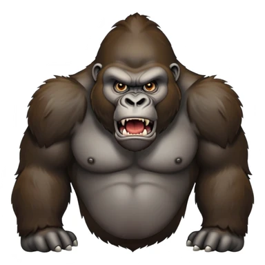 Angry mad gorilla tantrum sticker