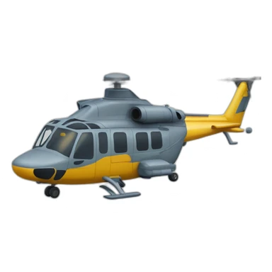 helicoptère qui vole au dessus d'un océan sticker