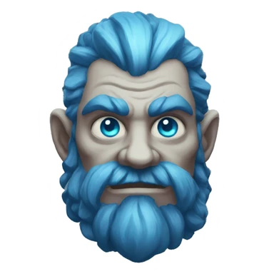 Spectral giant firbolg blue sticker