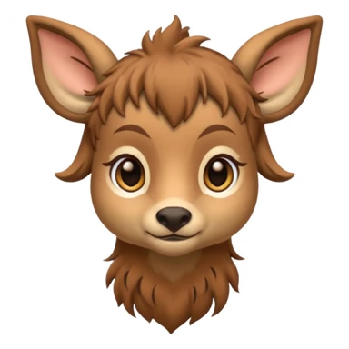 Adult Cute Druid human like fawn sticker