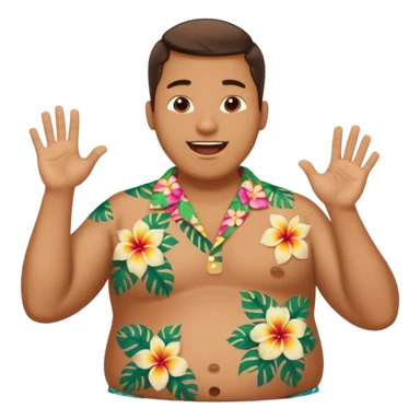 guy slapping his fat belly and he is in glee sticker