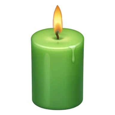 Yeşil mum sticker