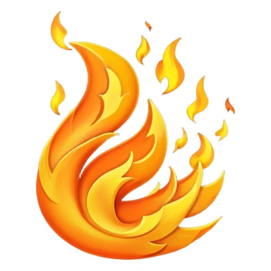 Asme fuego soplando por el viento sticker