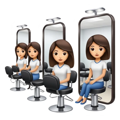 Hispanic hair salon sticker