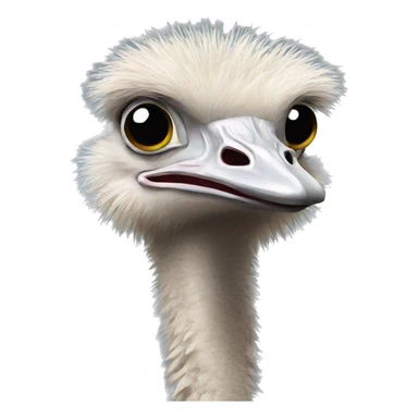 ostrich  emoji sticker