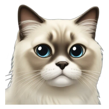 seal point himalayan cat sticker