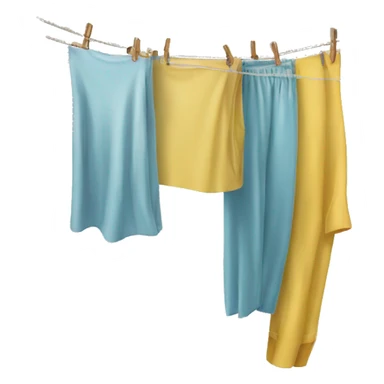 folding clothes line  sticker