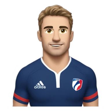 Antoine Dupont rugby player France sticker