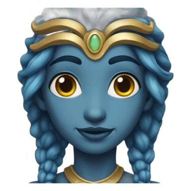 Shiva blue skin sticker