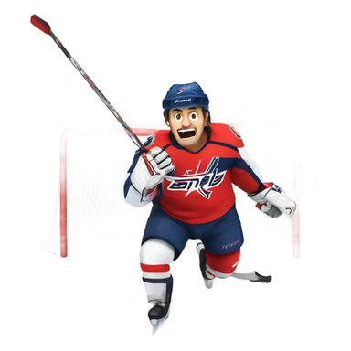 Ovechkin scoring a goal sticker