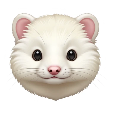 Ferret white sticker
