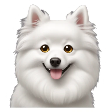 japanese spitz dog sticker