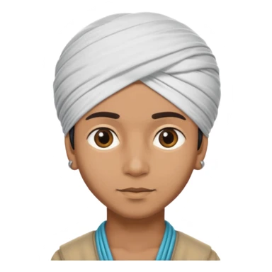 turban indian boy sticker