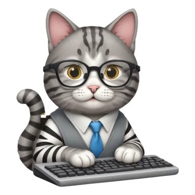 software engineer cat sticker