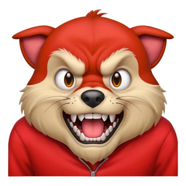 make one sad make one happy and make one mad a dog with red clothers sticker