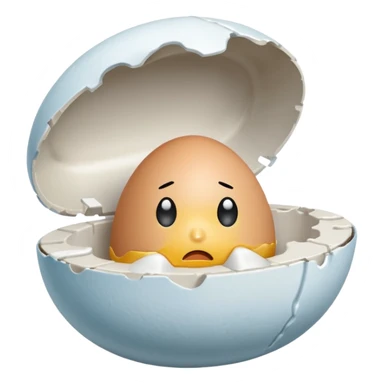 make a singular egg in a egg carton with empty spots around to represent isolation. make the egg have a sad expression like a sad face with tears. sticker