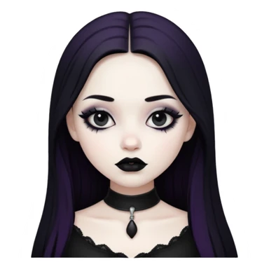 Gothic girl sticker