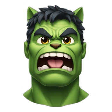 Cat hulk sticker