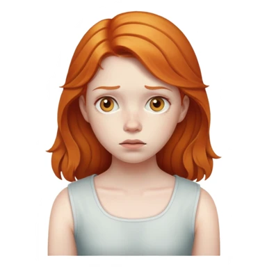 Ginger girl getting left behind  sticker