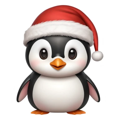 Penguen cute christmas sticker