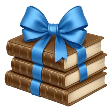 aesthetics blue Bow + books sticker