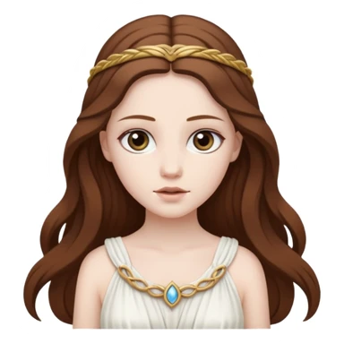 Metis The pre-Olympian goddess of wisdom, counsel, and deep thought. She was the first wife and advisor of Zeus and the mother of Athena, the later goddess of wisdom. Her name connoted "cunning intelligence," a quality highly valued in Greek heroes like Odysseus. 
 sticker