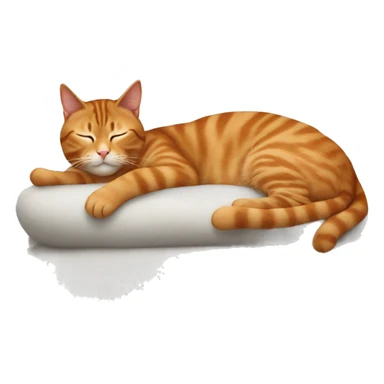 Tabby cat and orange cat sleeping on a Brown haired Woman  sticker