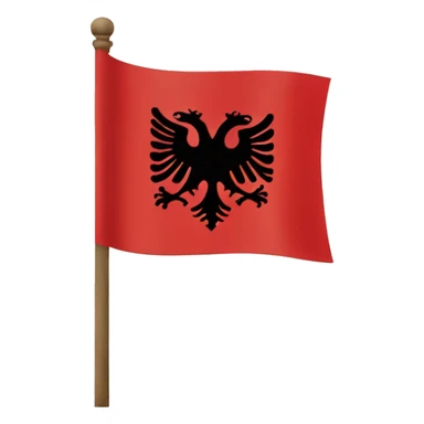 Ancient Albanian flag sticker