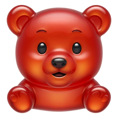 Red gummybear  sticker