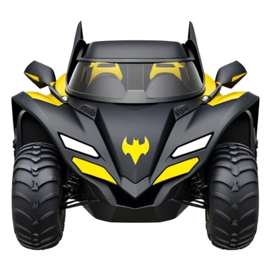 batmobile atv banshee front with a smile sticker
