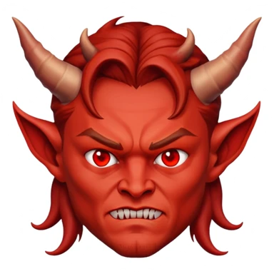 Leonardo DiCaprio as devil with horns sticker