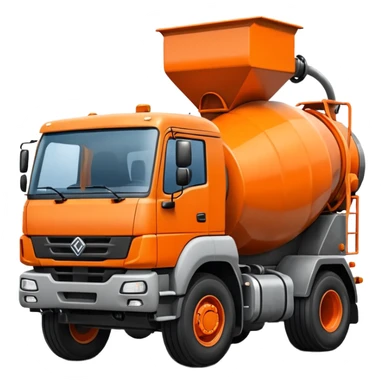concrete mixer truck based on Kamaz sticker