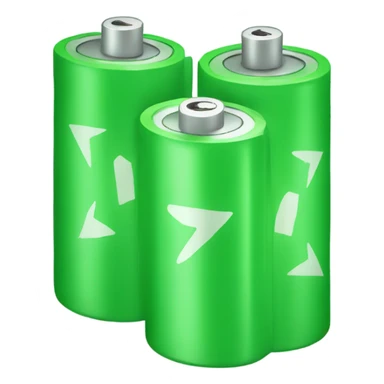 Emoji Green battery  sticker