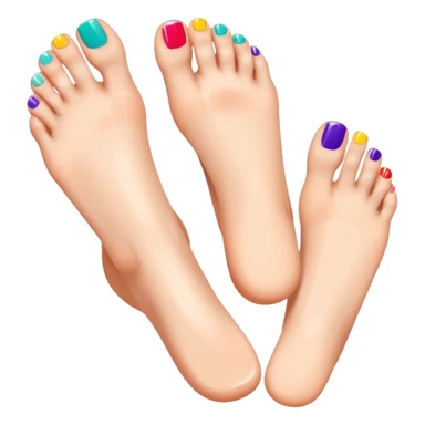 pedicure on pretty feet sticker