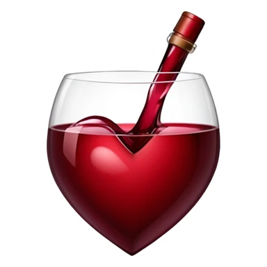 Wine-red Mahogany-red maroon-red heart shape sticker