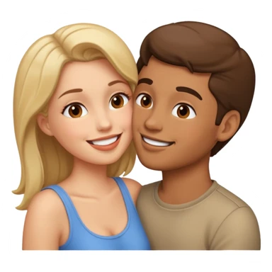 Lip kiss  bf gf sticker